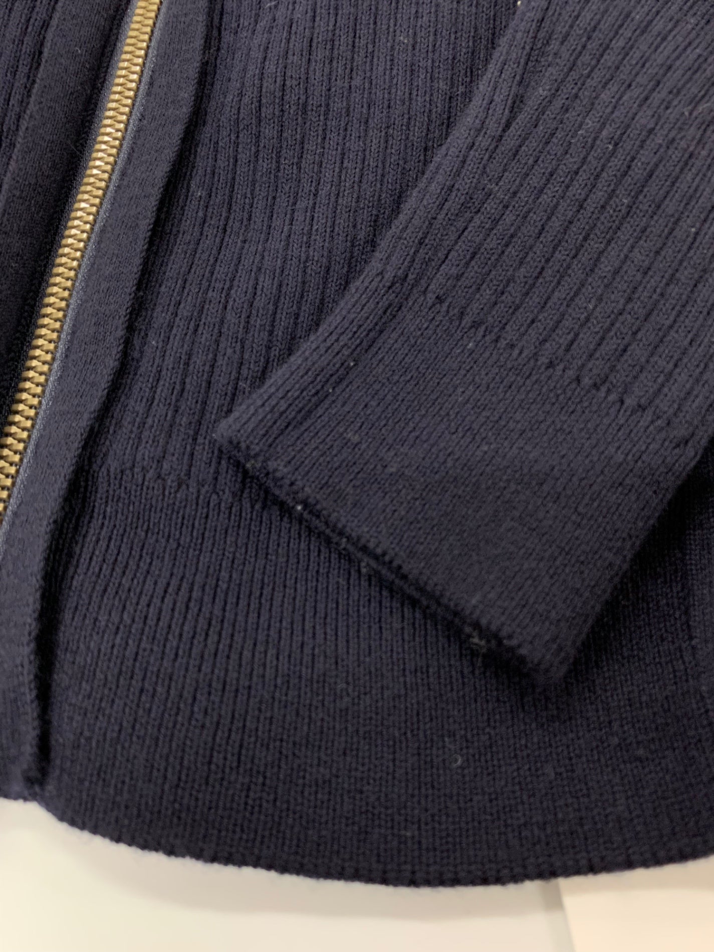フォクシーブティック 41886 カーディガン 38 ネイビー Zip Up