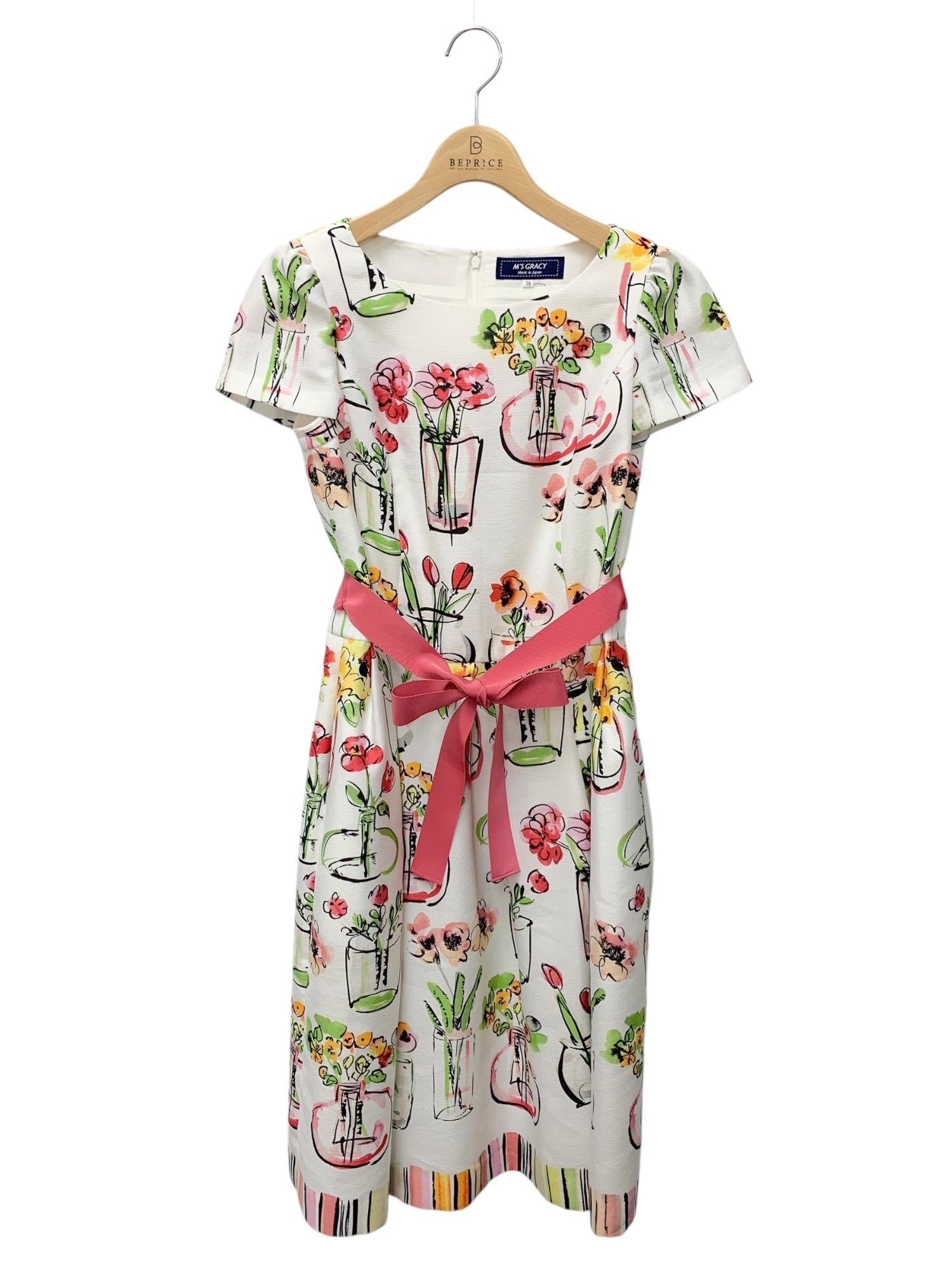 【新品未使用】最終値下げ!! エムズグレイシー バックリボンワンピース エムズグレイシー ワンピース通販 | 中古ブランド古着 | ビープライス