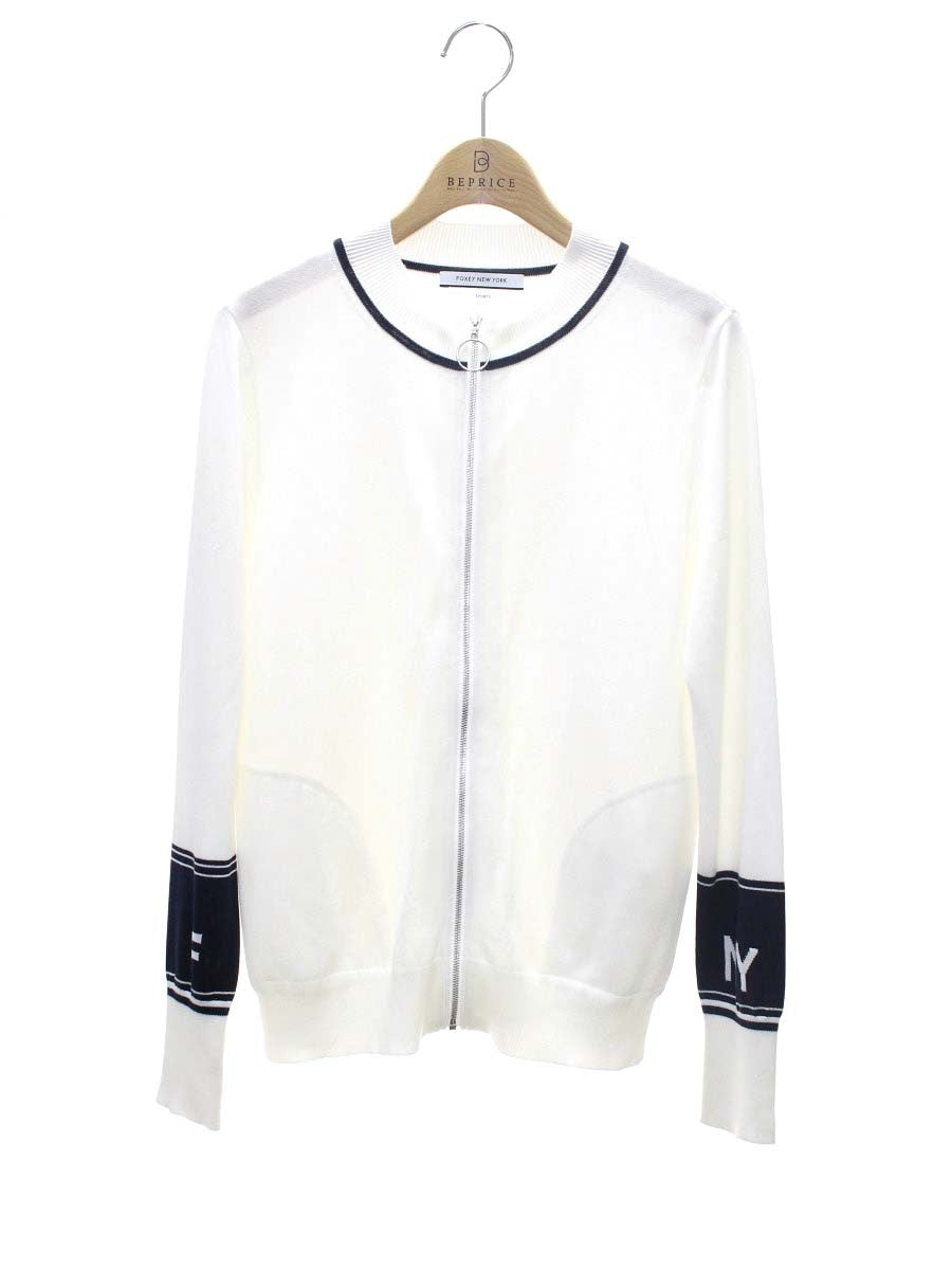 フォクシースポーツ SWEATER TRACK CARDIGAN 40725 カーディガン 38 ホワイト ITDDM5W168LS