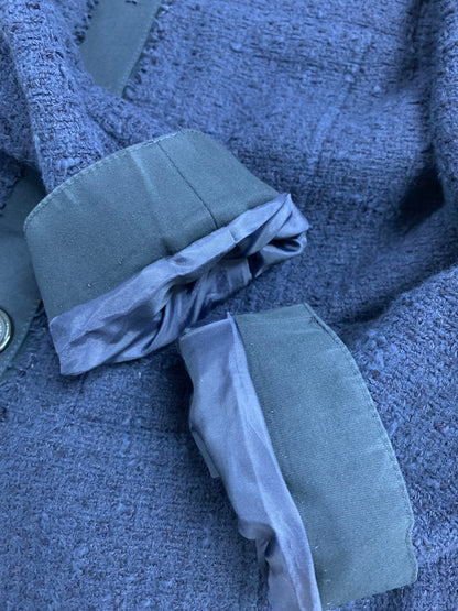 マッキントッシュフィロソフィー H5E03-118-29 HS05-118-29 スカートスーツ 36 ネイビー セットアップ ツイード ITGNP3LMRDU8