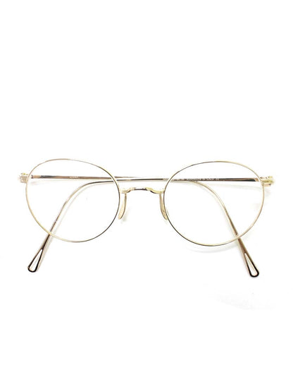 ayame（アヤメ） MANRAY メガネ ゴールド チタンフレーム フルリム ボストンシェイプ ITJX7R0ER85Y