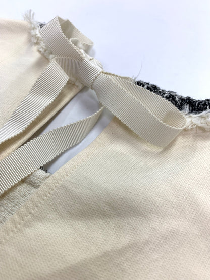 モンクレール MAGLIA MANICA CORTA J10938C00009 Tシャツ XS アイボリー ツイード ITH06S5CGF8G