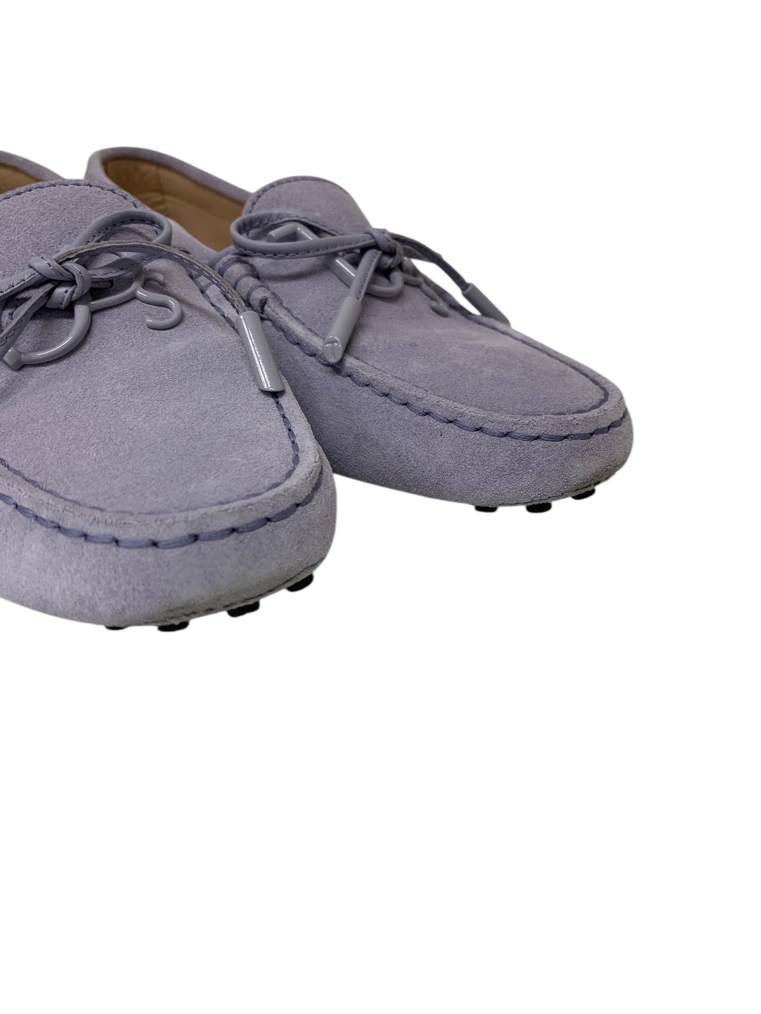 トッズ ドライビングシューズ 38 1/2 パープル スエード | 中古