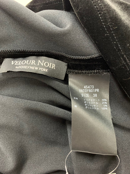 ベロアノワール by フォクシーニューヨーク Serenade セレナーデ 45473 ブラウス 38 ブラック ベロア パフスリーブ ITLTK5XJKJCA