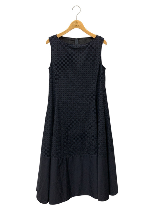 フォクシーブティック Dress Champ de Fleurs 43793 ワンピース 38 ネイビー ノースリーブ 刺繍 ITNNTMJJ90US
