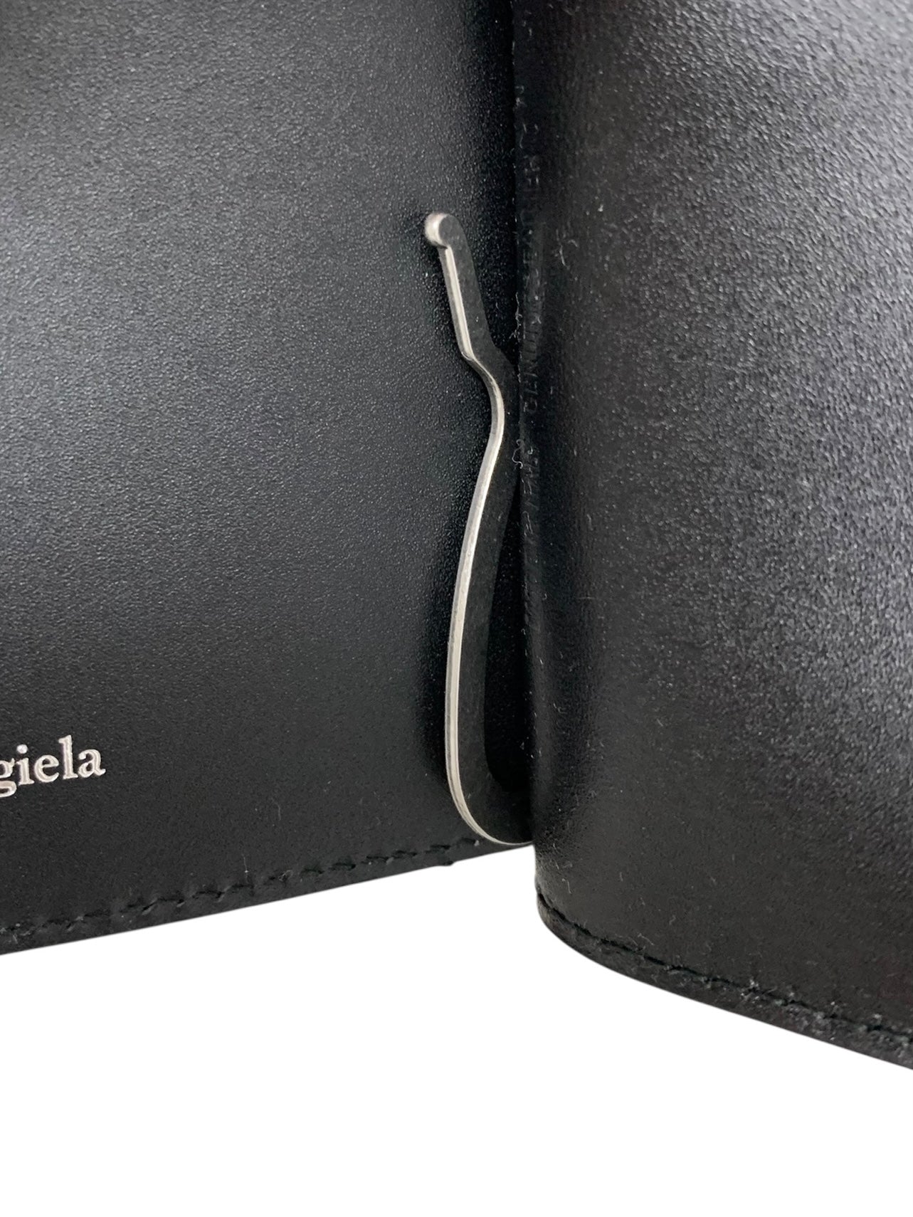 ■値下げ■メゾンマルジェラ 4ステッチ マネークリップ ウォレット ブラック Maison Margiela - 4ステッチ マネークリップ ウォレット