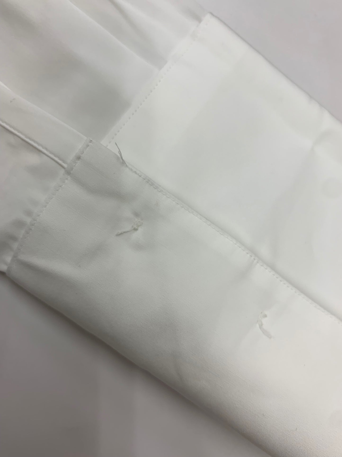 エブール エッセンシャルコットン シャツ 4110700408 36 ホワイト ボウタイ タック IT1UDMUCMLO0