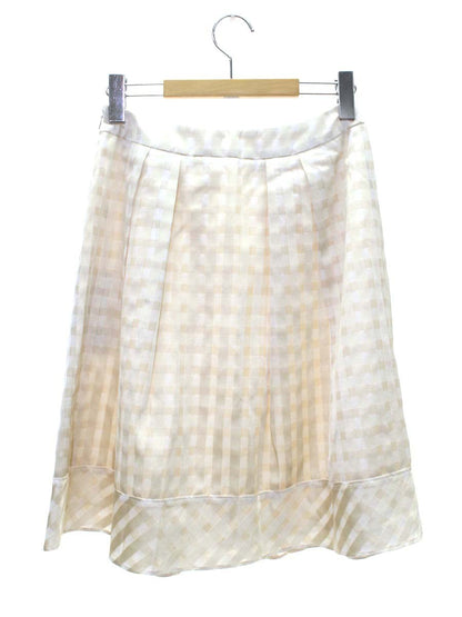 フランコフェラーロ NWHIR-67290 スカート 2 ベージュ チェック ITS0Z54VOO7S