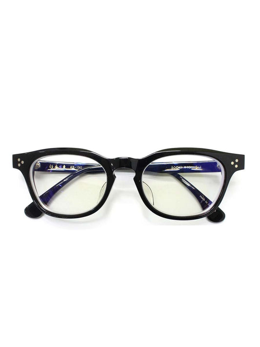 杉本圭(スギモトケイ) KS-130 メガネ ブラック セルフレーム フルリム ウェリントン IT9H9G74U49K