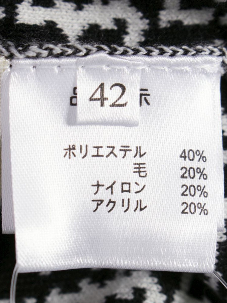 スーパービューティー ワンピース 42 ブラック ニット パール ラインストーン IT0WVSQO6OPA