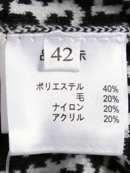 スーパービューティー ワンピース 42 ブラック ニット パール ラインストーン IT0WVSQO6OPA