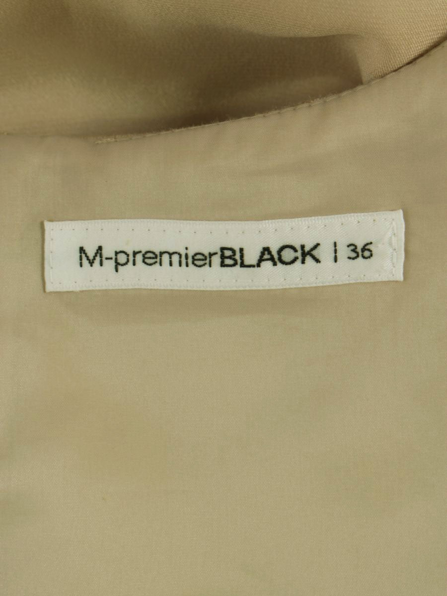 エムプルミエブラック C923-003 ワンピース 36 ベージュ カットワーク バックジップ フラワー ITCZZ4CLJIAY 【SALE】