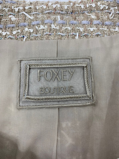 フォクシーブティック Jacket Fiore 43253 ジャケット 40 ベージュ ツイード ITSN2YU24U98