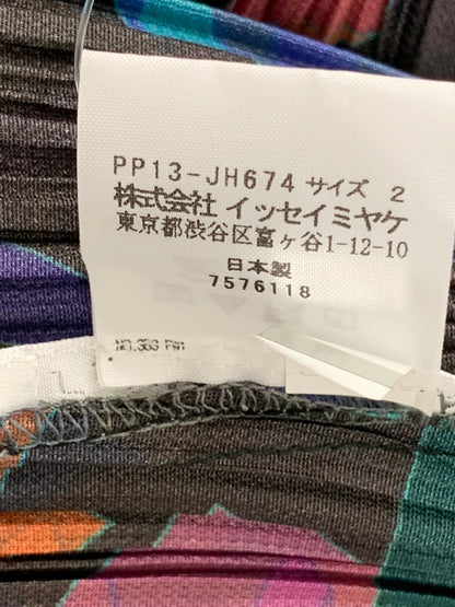 プリーツプリーズイッセイミヤケ PP13-JH674 ワンピース 2 マルチカラー 総柄 プリーツ ホリデー限定 ITY3MVJ3FVAE