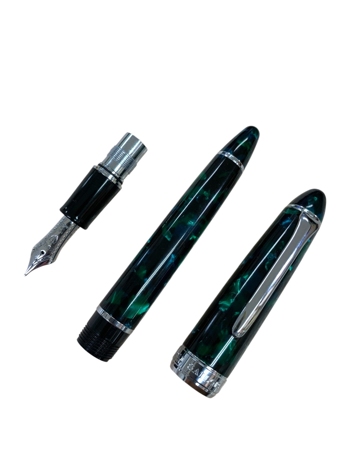 セーラー 万年筆 プロフィット モザイク グリーン M 14K 585 IT2T8XUGHK1L