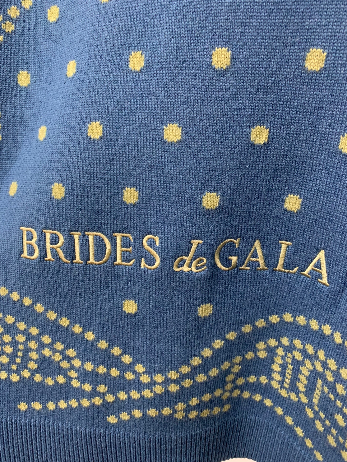 エルメス 3E2711D8  カーディガン 34 ブルー カシミヤ コットン BRIDES de GALA IT75O2RY0TMO 【SALE】