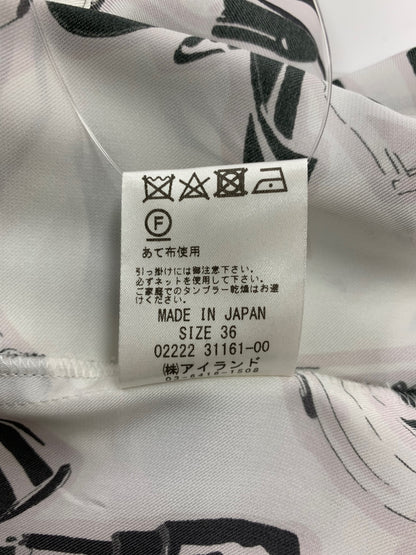 グレースクラス 02222 ワンピース 36 ホワイト コスメ柄 ITVDLAQ2IFLJ