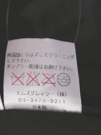 エムズグレイシー 524006 ジャケット 40 ブラック フリル ベロア ITDRXSFTGHPB