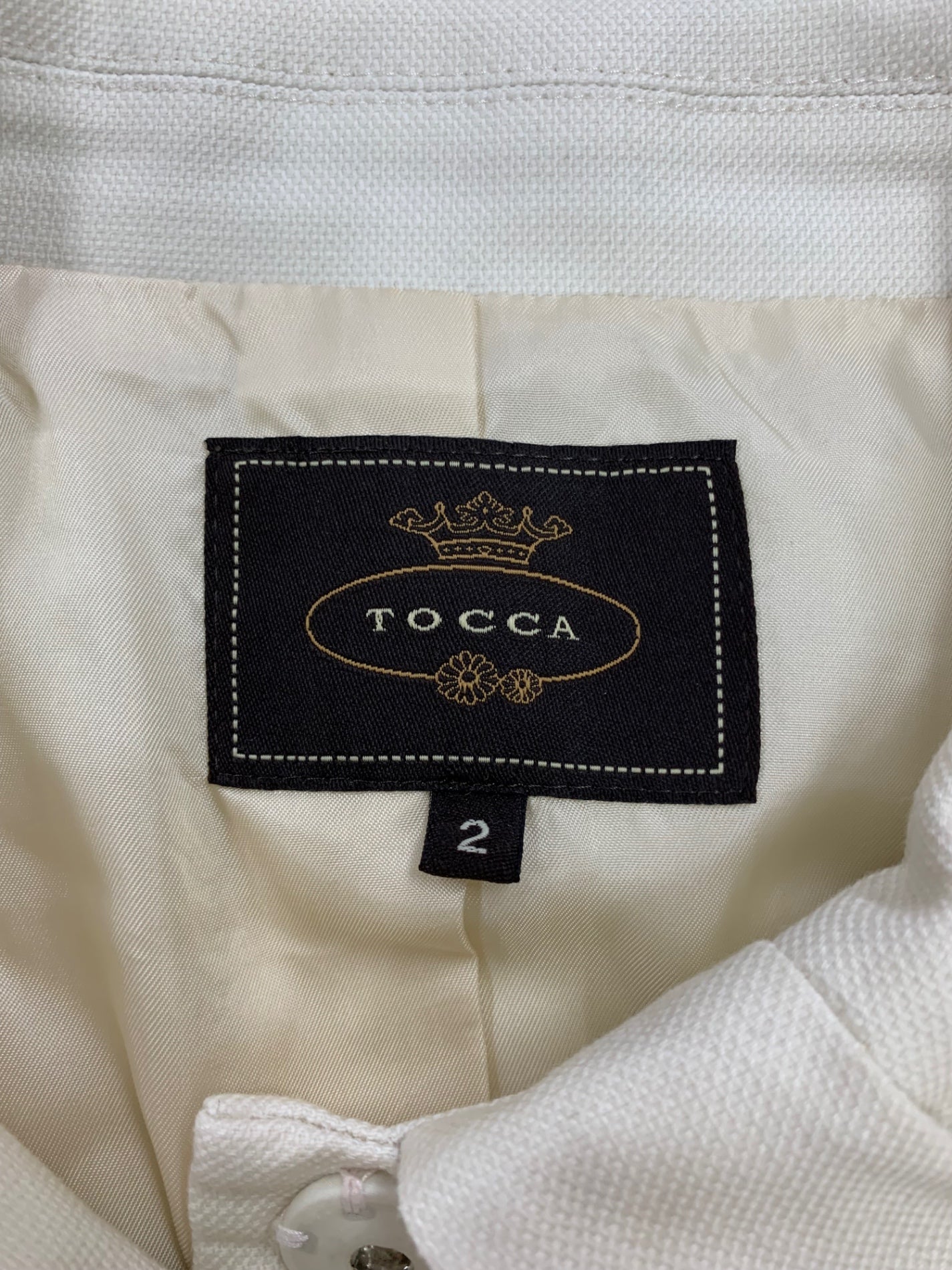 トッカ CCMTOGS0200 スプリングコート 2 アイボリー リボン ITRPRA0ZX5X0 【SALE】