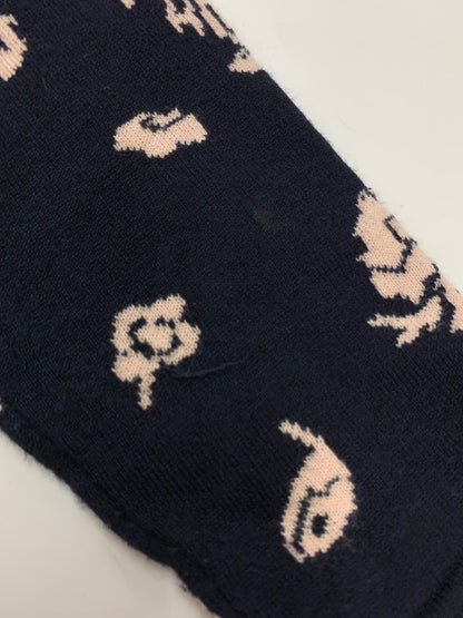 スーパービューティー カーディガン 40 ネイビー フラワーモチーフ ITTLH9MK1RLI