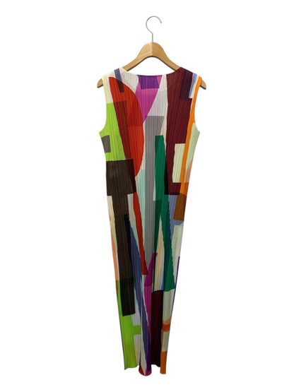 プリーツプリーズイッセイミヤケ PP31JH713 ワンピース 2 マルチカラー 幾何学 ITP9GDHW28DJ
