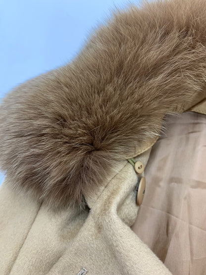 アナイ 17027-42-83-360 コート 36 キャメル ウール フォックスファー IT43B67BDK4Y