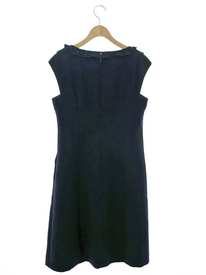 ルネ 6726320 ワンピース 38 ネイビー フリル リボン IT5CFRGY6GO0 【SALE】