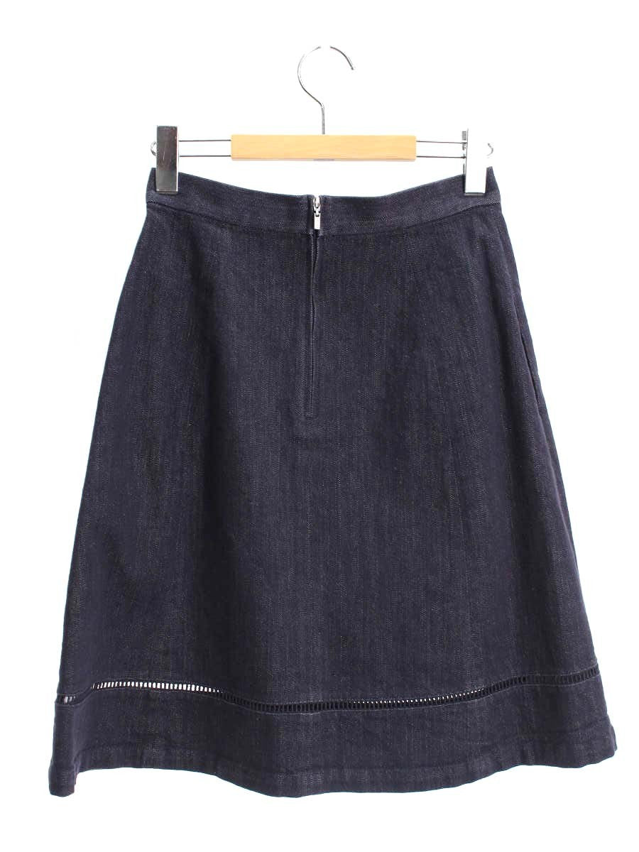 フォクシーニューヨーク Skirt INDIGO 37031 スカート 38 ネイビー ITUXLPN92Y6G