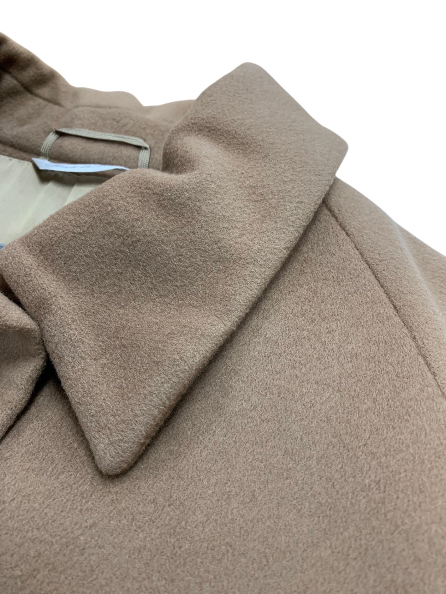 マックスマーラ 1600012 ステンカラーコート 40 キャメル ウール ITFFAUQHDRL3