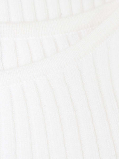 エムズグレイシー 818548 ニット セーター 38 アイボリー リブ リボン IT6R55PDJ65S