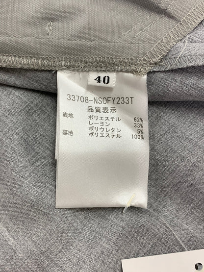 フォクシーニューヨーク 33708 ワンピース 40 グレー タキシードストレッチワンピース ITZ9UYHMEZ2G