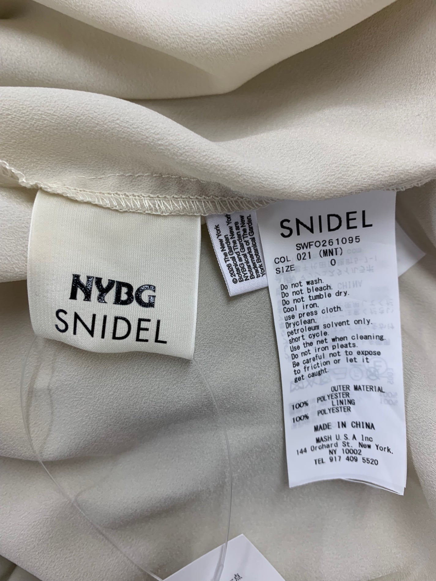 スナイデル SWFO261095  YBG ギャザープリーツワンピース 0 グリーン ITCL8D6UCJDW