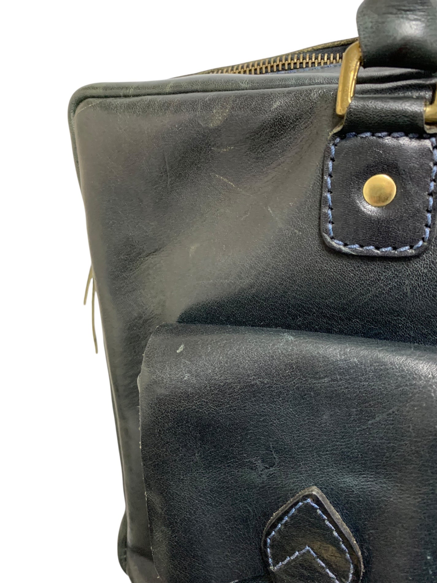 サンダスト モルペウス ブリーフケース ネイビー ビジネスバッグ レザー IT8DG6O6N328