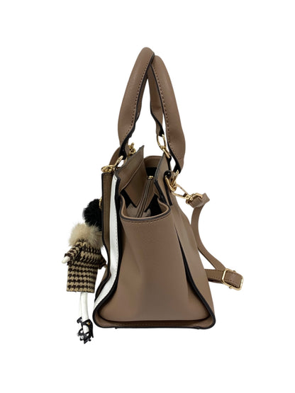 エムズグレイシー 994505 ハンドバッグ ブラウン 人形チャーム付き IT3I29NQMCP0