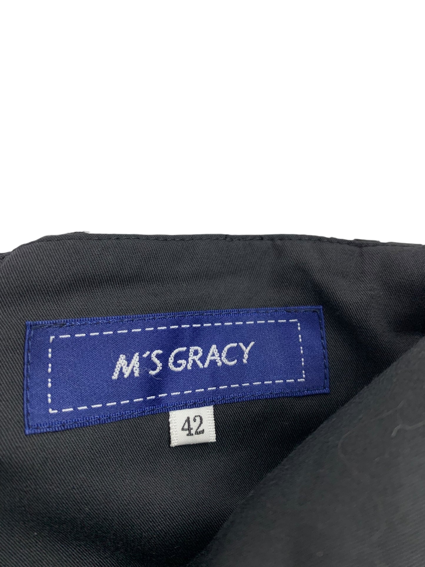 エムズグレイシー お花刺繍ロングフレアースカート 417310 42 ブラック ITDAY3IX5ADN