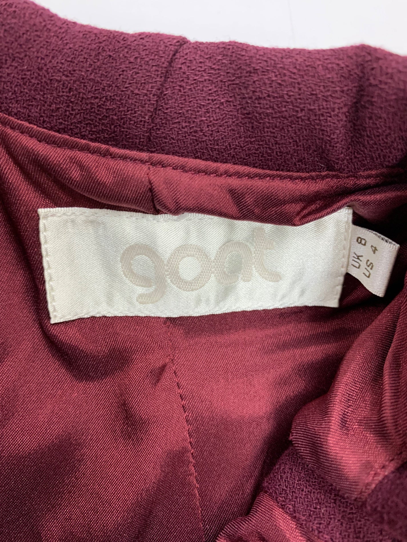 ゴート ワンピース UK8 ワインレッド プレシャス掲載 キャサリン妃着用