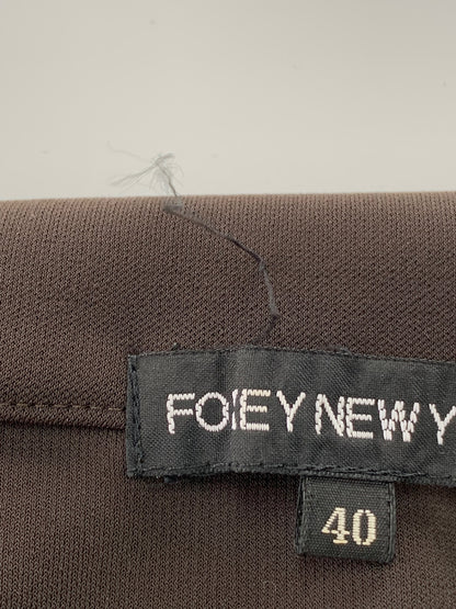 フォクシーニューヨーク 24134 カーディガン 40 ブラウン マットストレッチジャージー ITCE3SFELYB8