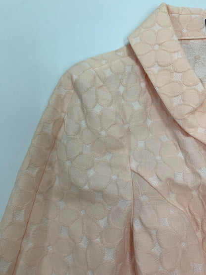 エムズグレイシー 429107 コート 38 ピンク フラワーモチーフ ジャガード IT2NDCZVRZVH