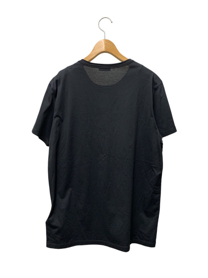 モンクレール MAGLIA T-SHIRT SS T-SHIRT F20918C78100 8390Y L ブラック ダブルロゴワッペン 半袖Tシャツ ITMS46LD1IBY