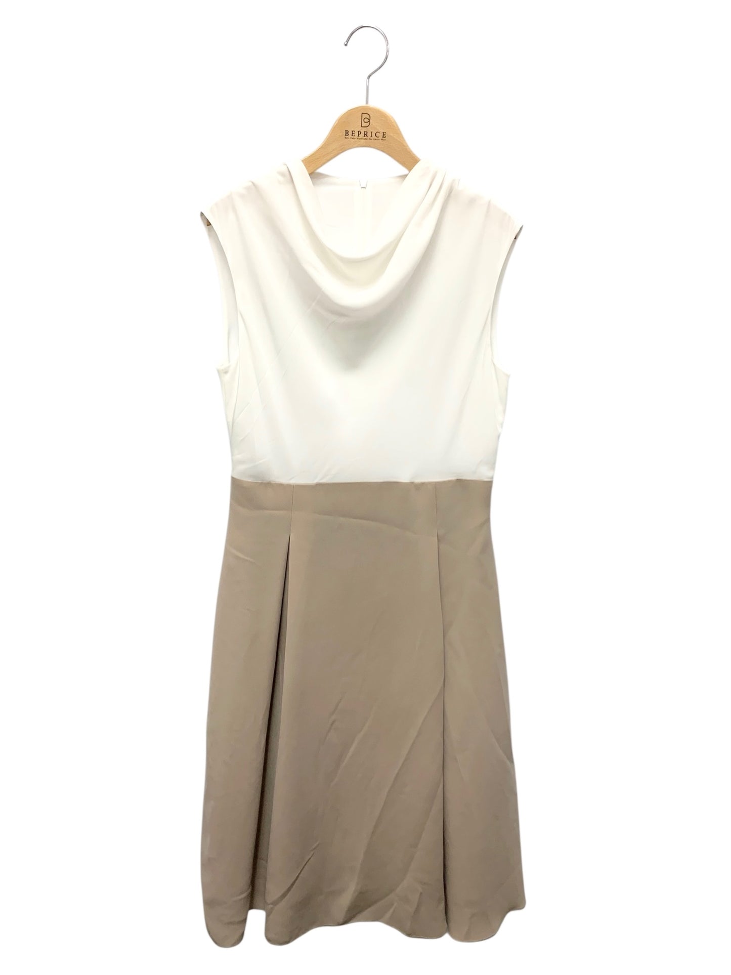フォクシーニューヨーク DRESS ETINCELLE 43774 ワンピース 40 ホワイト 切替 タックフレア IT1BH3D4Z4LW