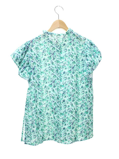 ルネ 6221330 シャツ 36 グリーン TISSUE パールビジューボタン ITR5VBSDZUX4