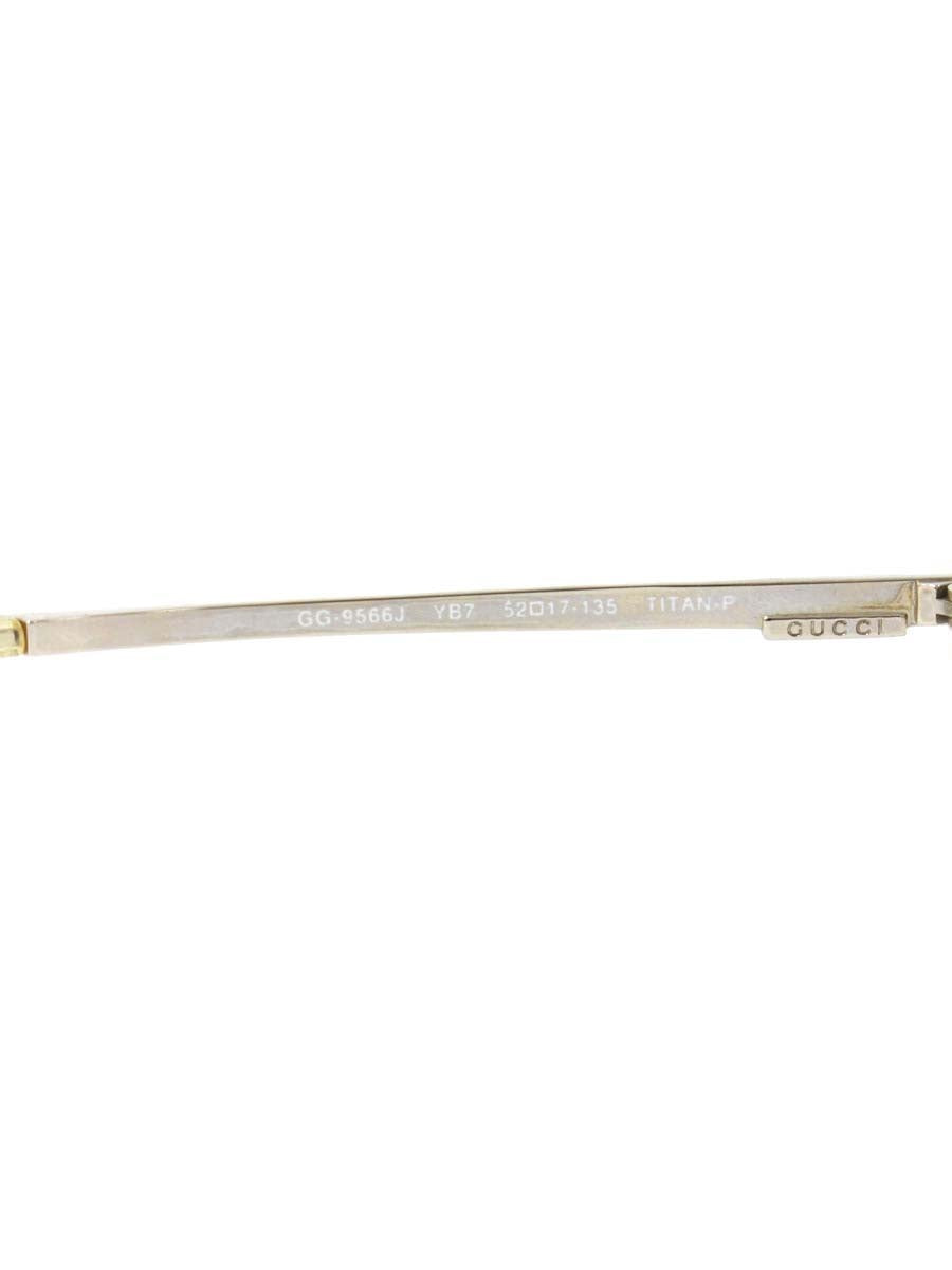 グッチ GG-9566J メガネ シルバー メタルフレーム リムレス（フチなし）オーバル（楕円） ITKGULG8G5YG