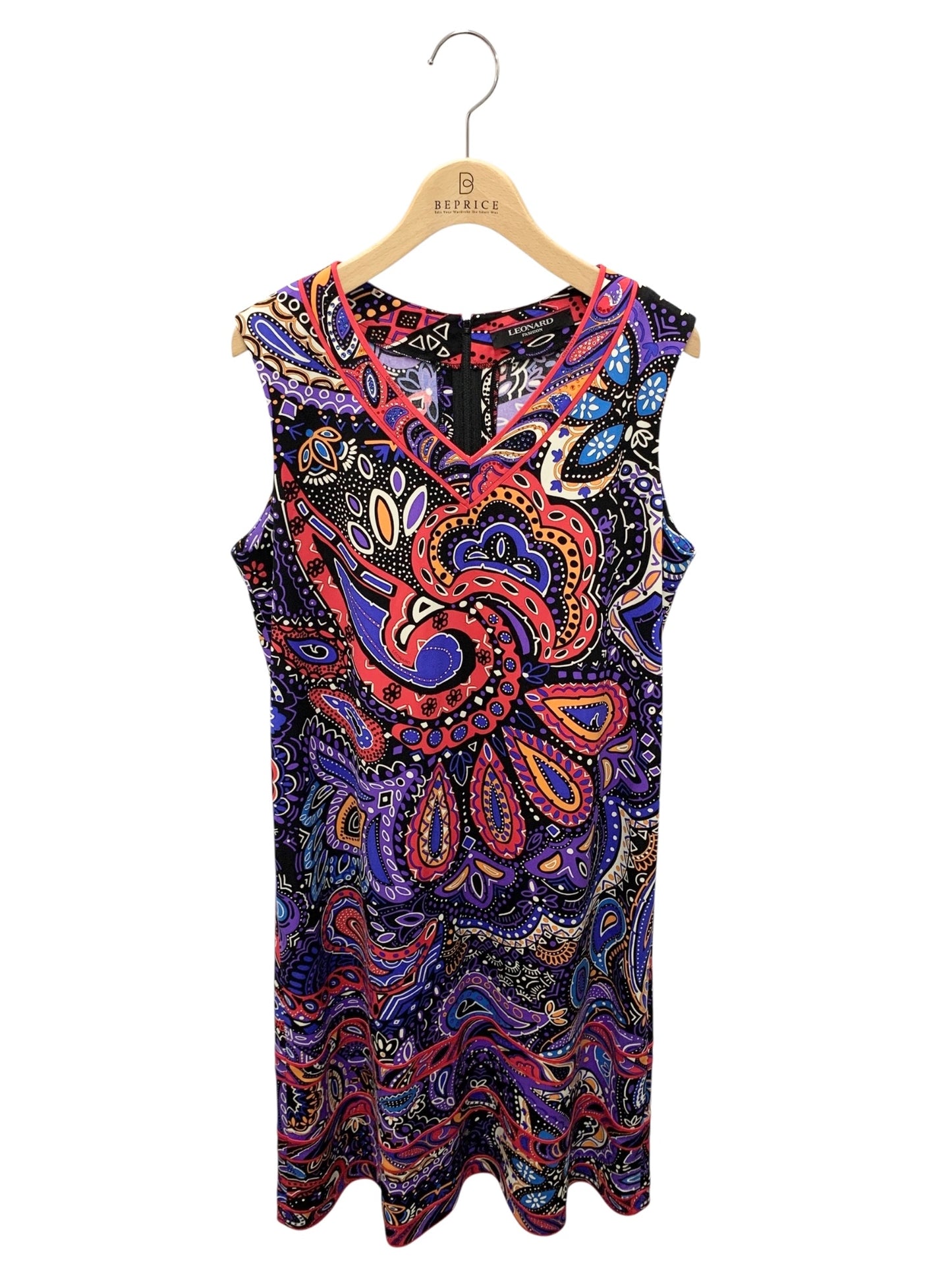 レオナールファッション ワンピース 42 マルチカラー 花柄 ITUAUB3OHE9W