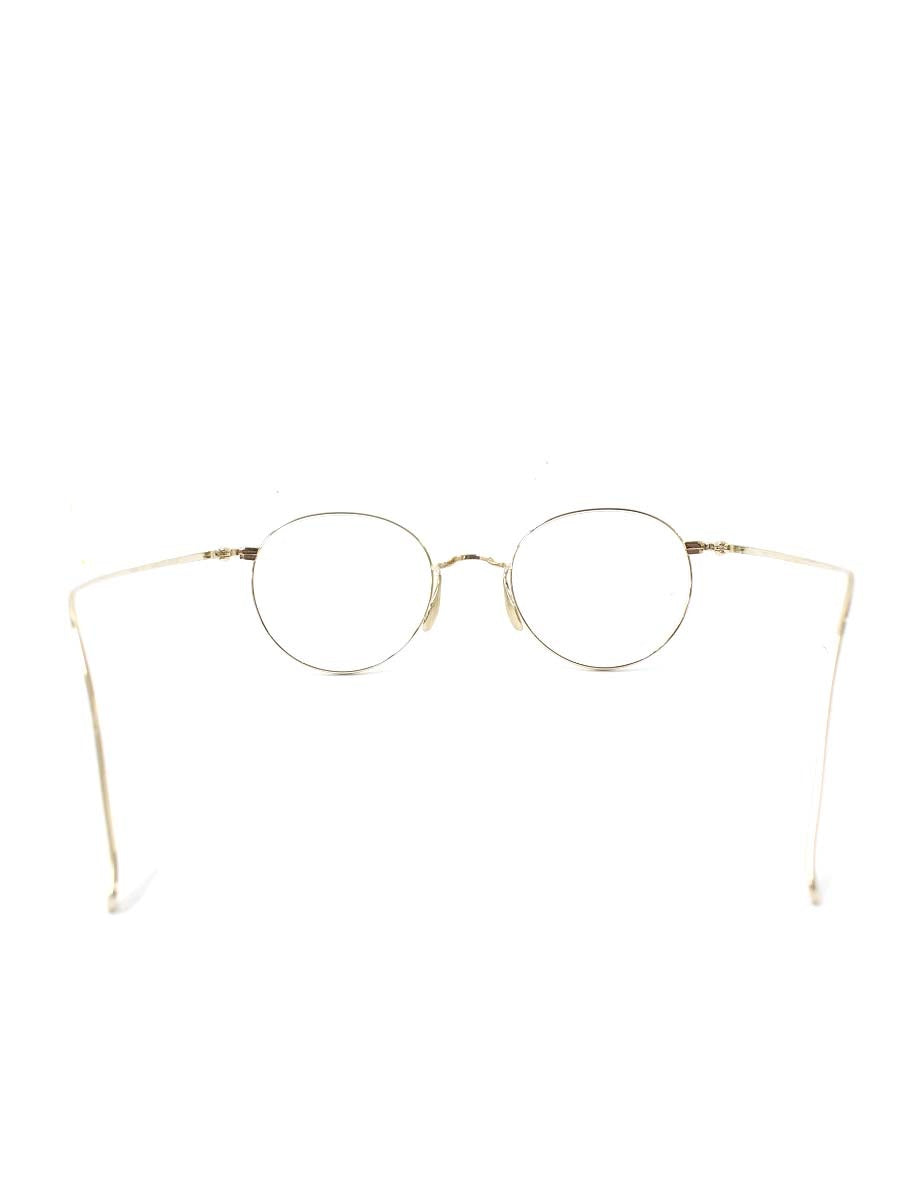ayame（アヤメ） MANRAY メガネ ゴールド チタンフレーム フルリム ボストンシェイプ ITJX7R0ER85Y