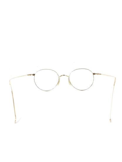 ayame（アヤメ） MANRAY メガネ ゴールド チタンフレーム フルリム ボストンシェイプ ITJX7R0ER85Y