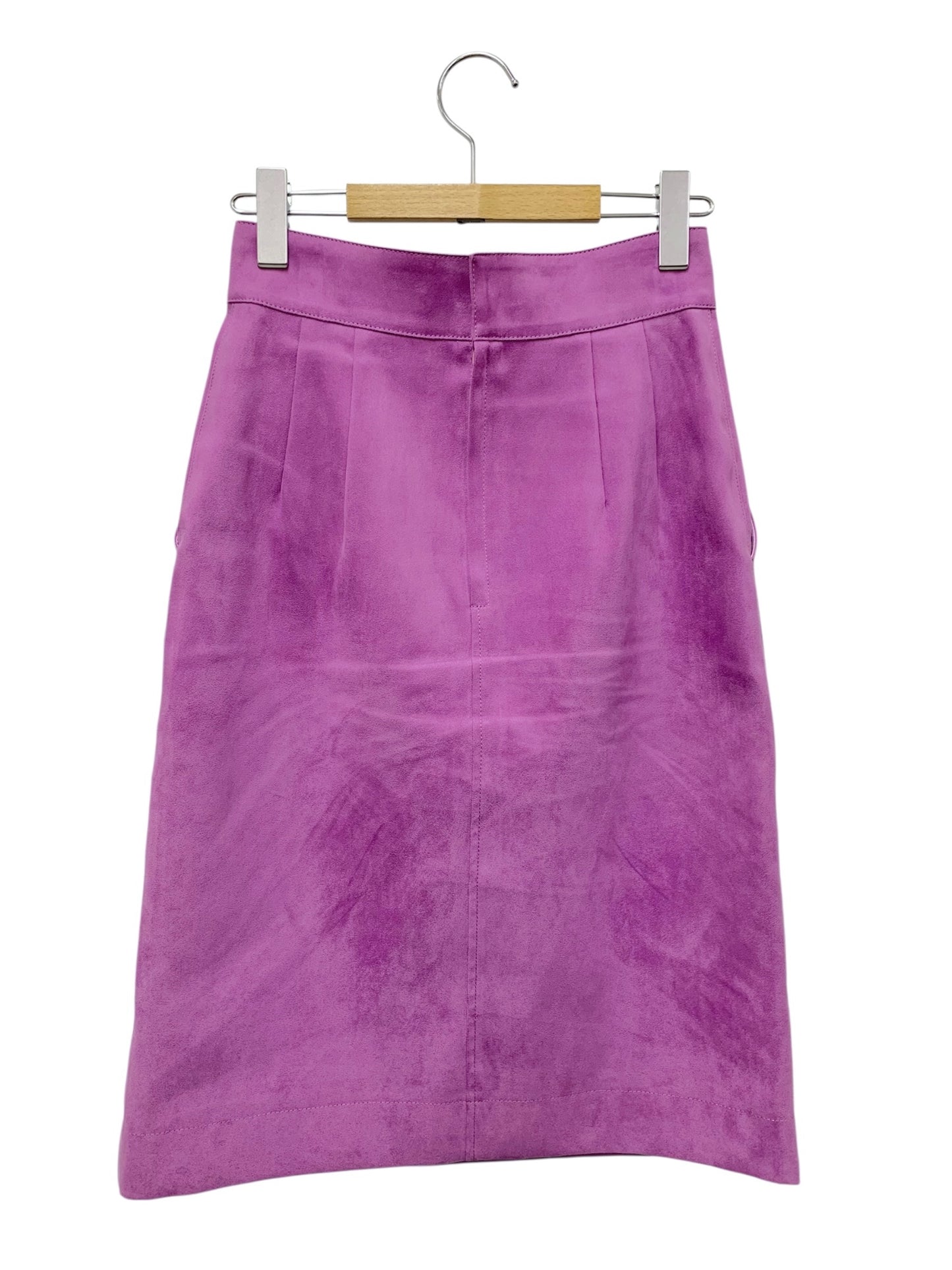 アナイ 101827-11-420-51-360 スカート 36 パープル スエード ITLTA0OS2UA8