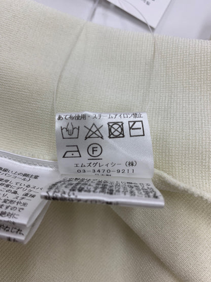 エムズグレイシー デイジー刺しゅう入りニット 518101 38 アイボリー IT94I7D4X4U3