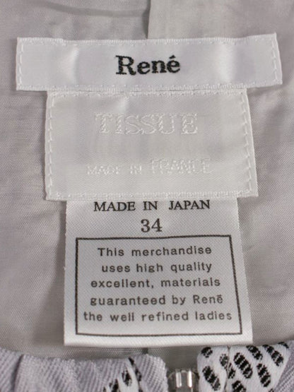 ルネ 6846420 ワンピース 34 グレー ジャガード TISSUE IT2WDHH02VFG