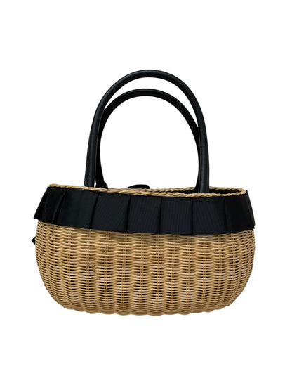 エムズグレイシー Ribboned Basket Bag 994106 ベージュ かごバッグ/バスケット IT1779Y1FU70
