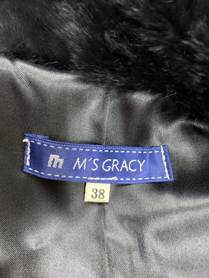 エムズグレイシー 524514 ケープ 38 ブラック ラビットファー ITND0R7QD3QW